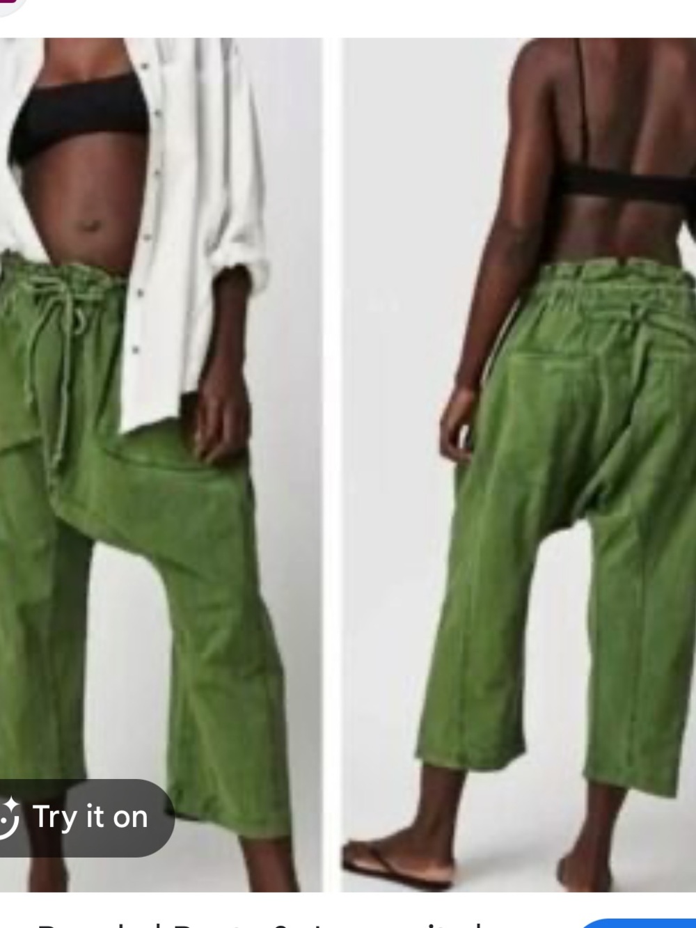 Free People Runyon Oversized Solid Harem Pants